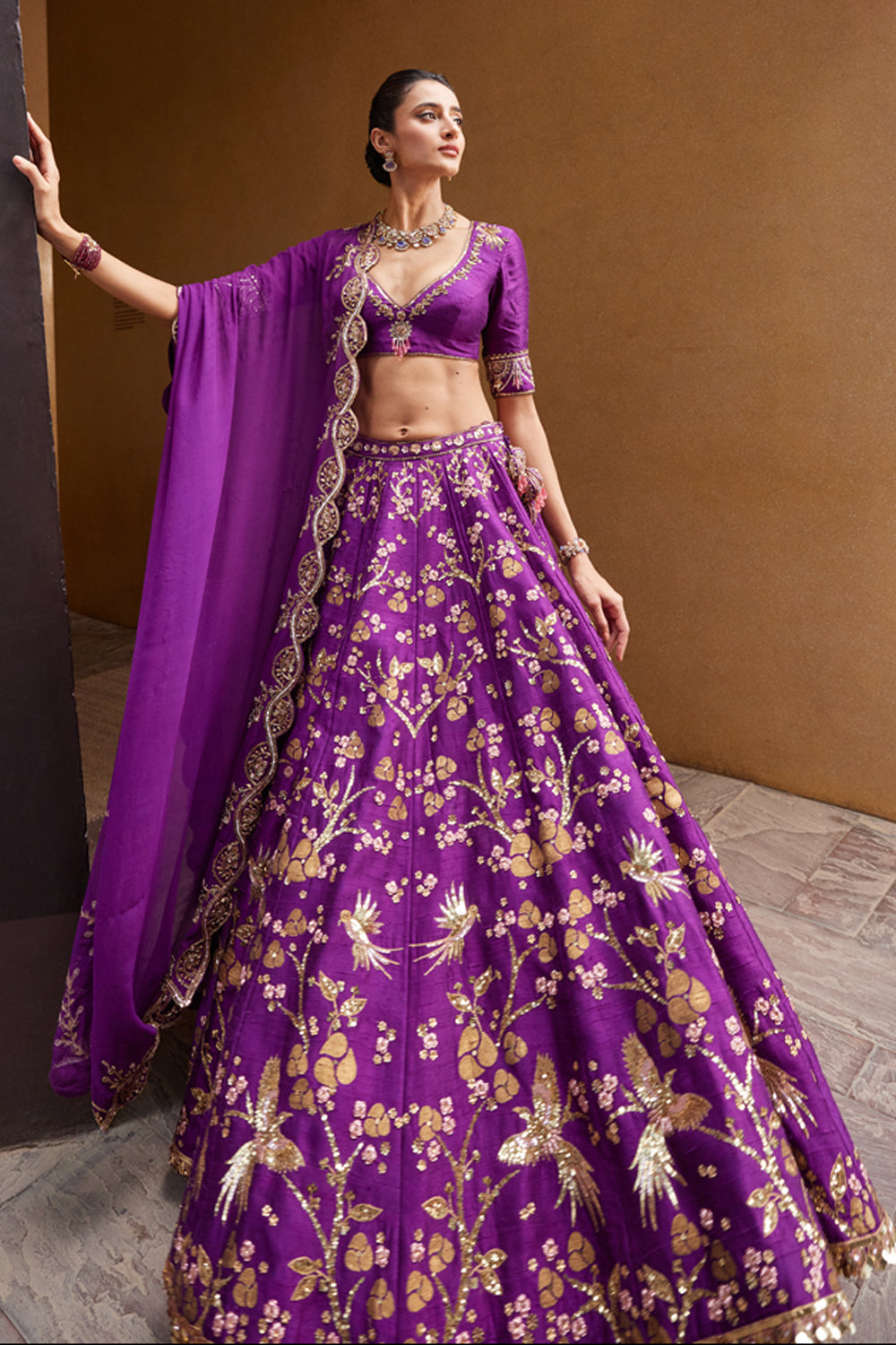 Purple Lehenga Set