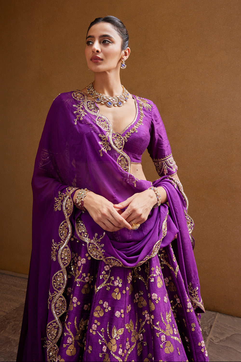 Purple Lehenga Set