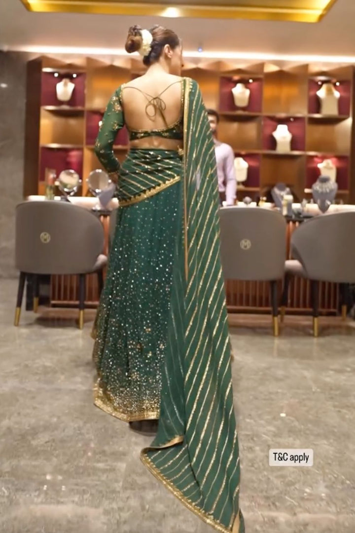 Niki Mehra In Our Green Mastaani Lehenga Set